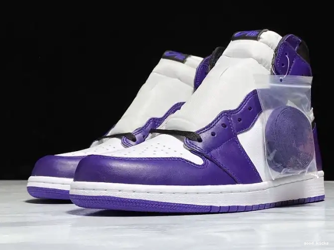 Rep Jordan 1 Court High Air Purple 555088-500 OG 0325